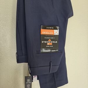 Van Heusen Navy Slim Fit Dress Pants